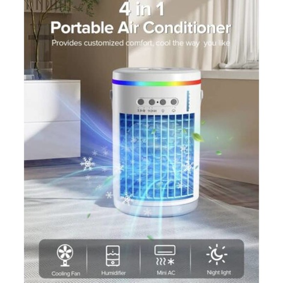 OVOLTA Multifunction Air Cooler BK20W Timer 3-Speed Remote Control USB Power - Picture 6 of 9